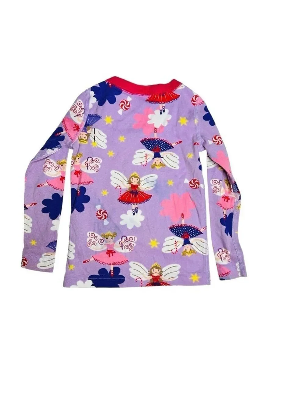 Hanna Andersson Fairy Candy Long Sleeve Wrap Top Purple Girls Size US 3‎ Eur 90